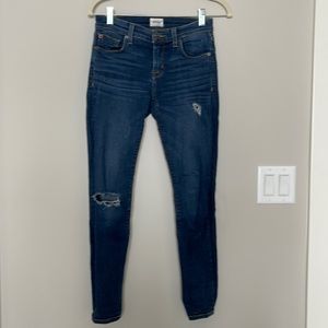 Hudson size 25 distressed skinny denim jeans